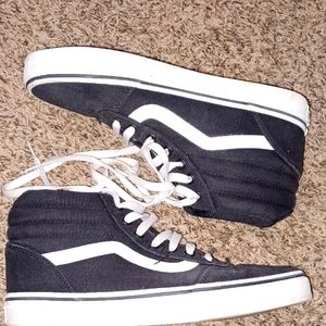 Black and white Vans